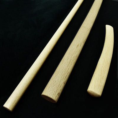 Heavy Aikido Weapon Set - Keishi Ryu Bokken, Jo & Tanto Set